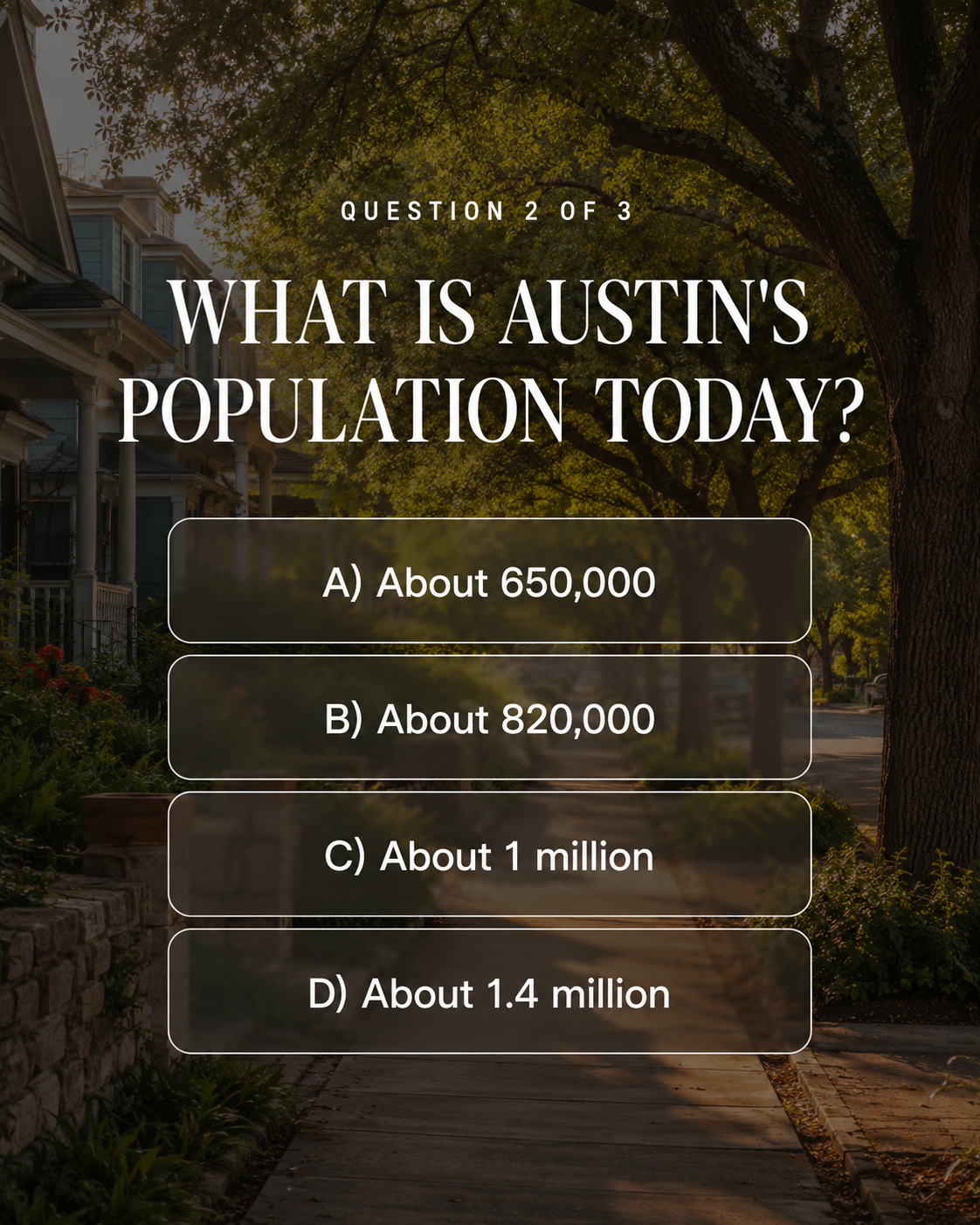 The Hometown Quiz — Question 2