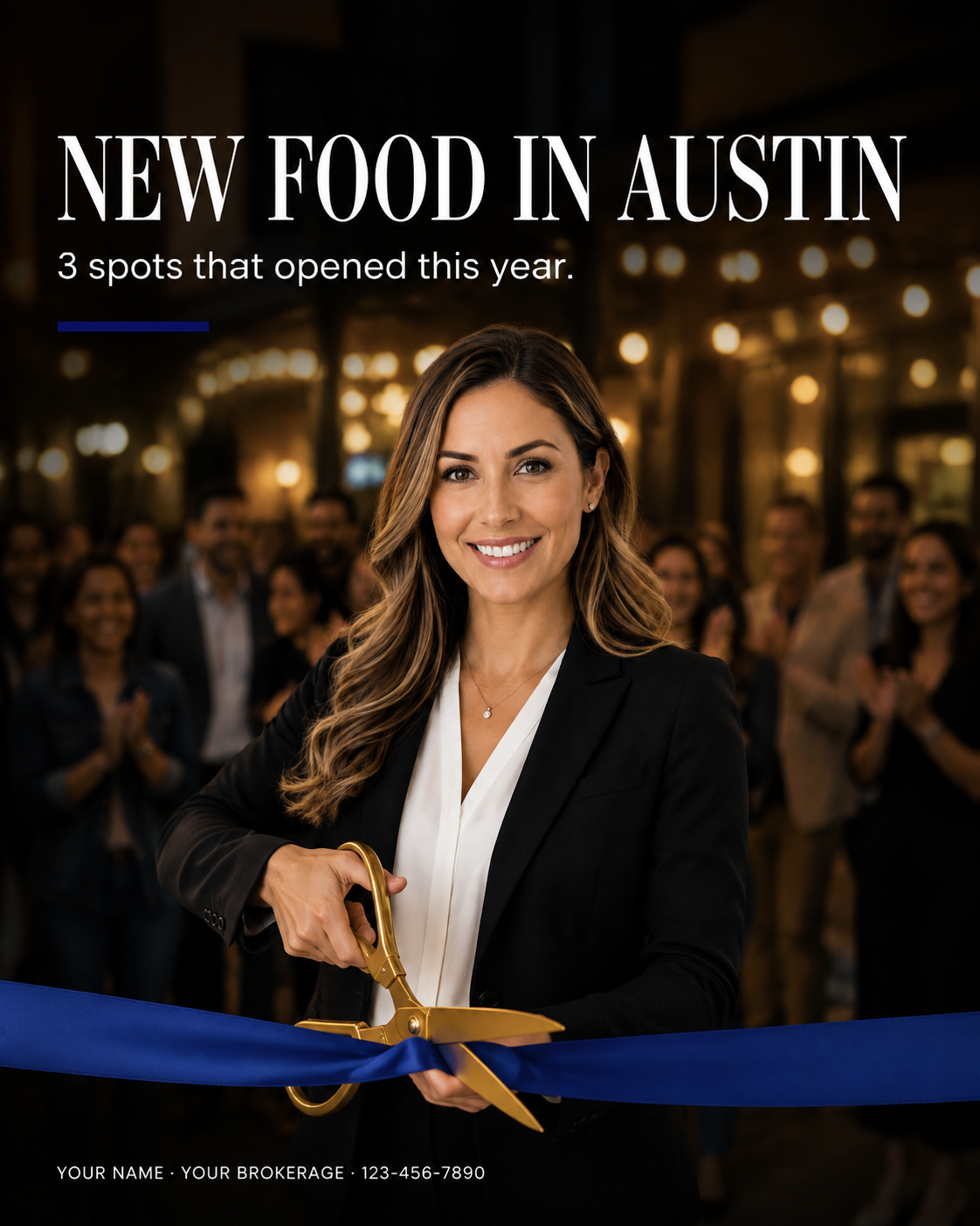 New Food in {City} — Cover — ribbon cutting