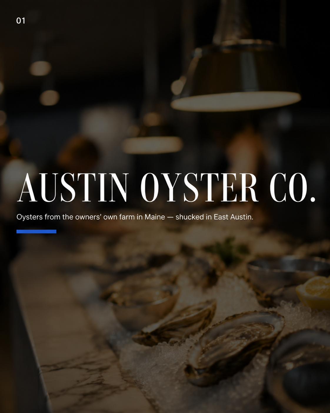New Food in {City} — 01 · Austin Oyster Co.
